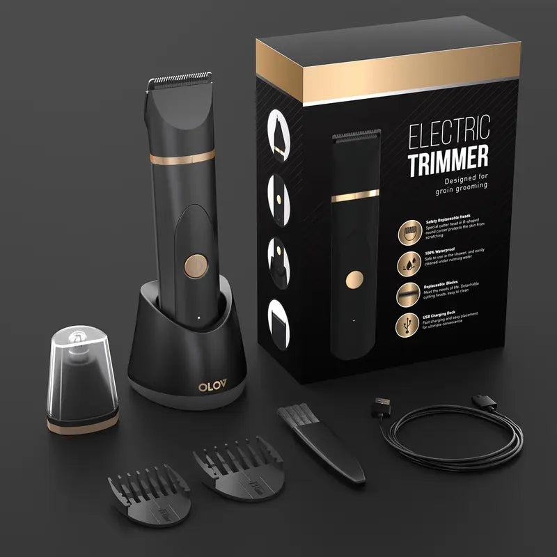 ⚡ Body Hair Trimmer for Men – Waterproof, Rechargeable, Precision Grooming for Chest, Back & More ✨