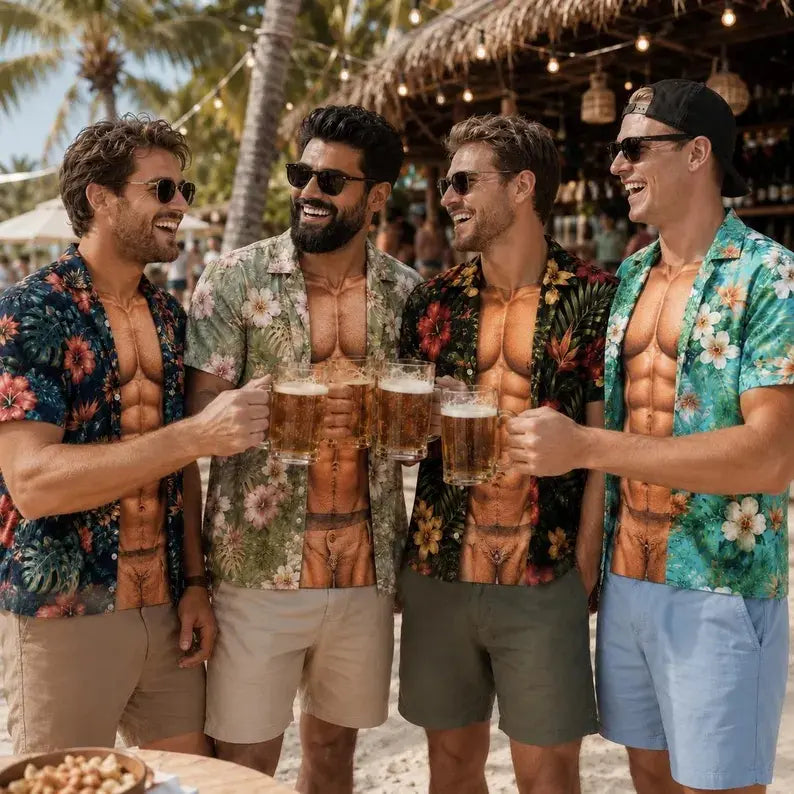 Funny Muscle T Shirt for Men,Too Hot To Handle Summer Vacation Gift