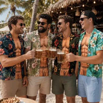 Funny Muscle T Shirt for Men,Too Hot To Handle Summer Vacation Gift