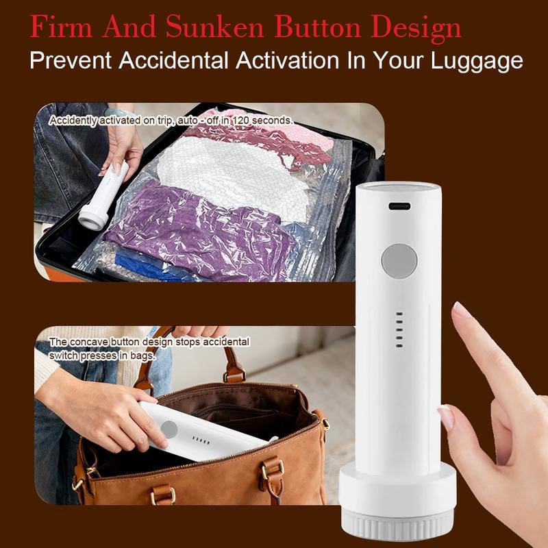 Cordless Travel Vacuum Bag Set