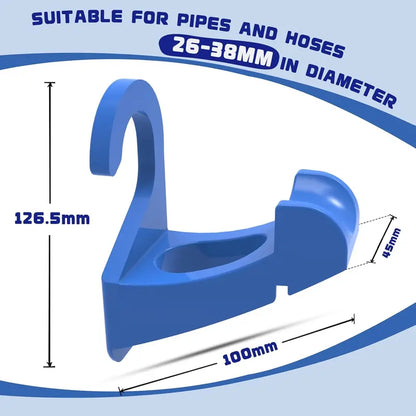 Swimming Pool Pipe Holders with Cable Ties & Hose Clamps