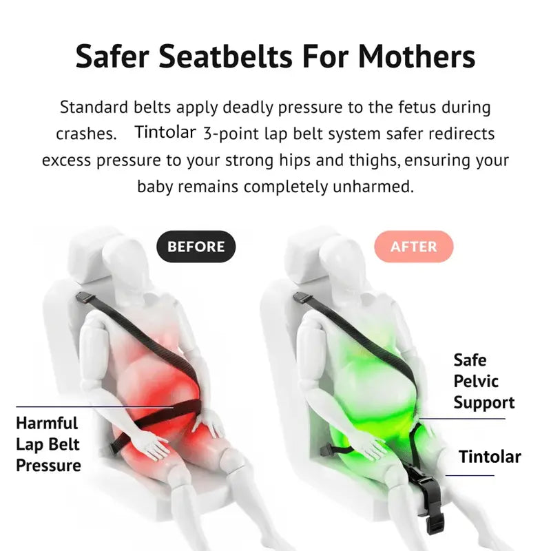 Pregnancy Seat Belt Adjuster – Comfortable Support for Every Journey 🤰🚗