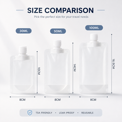 Reusable Leakproof Travel Packing Bags