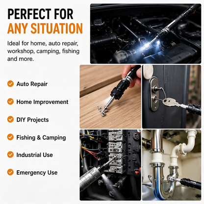 🎁🔥 Hot Sale | Telescoping Magnetic Pickup Tool with LED Flashlight
