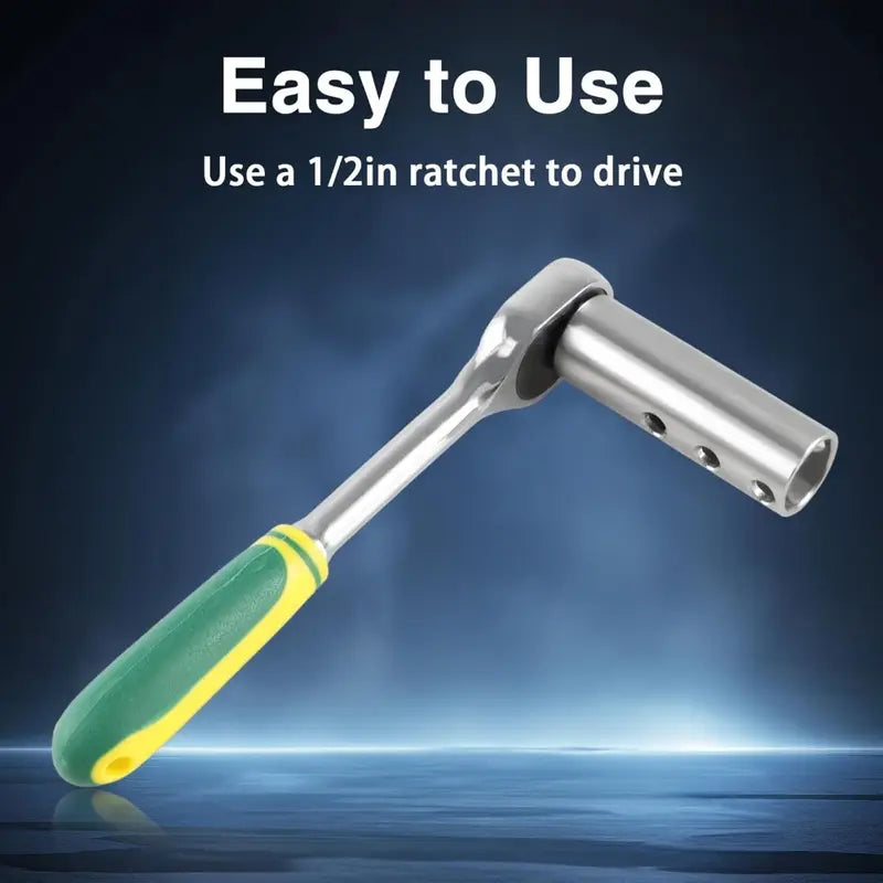 🛠️⚡ Trailer jack drill adapter, compatible with 1-inch drive shaft, Turbo