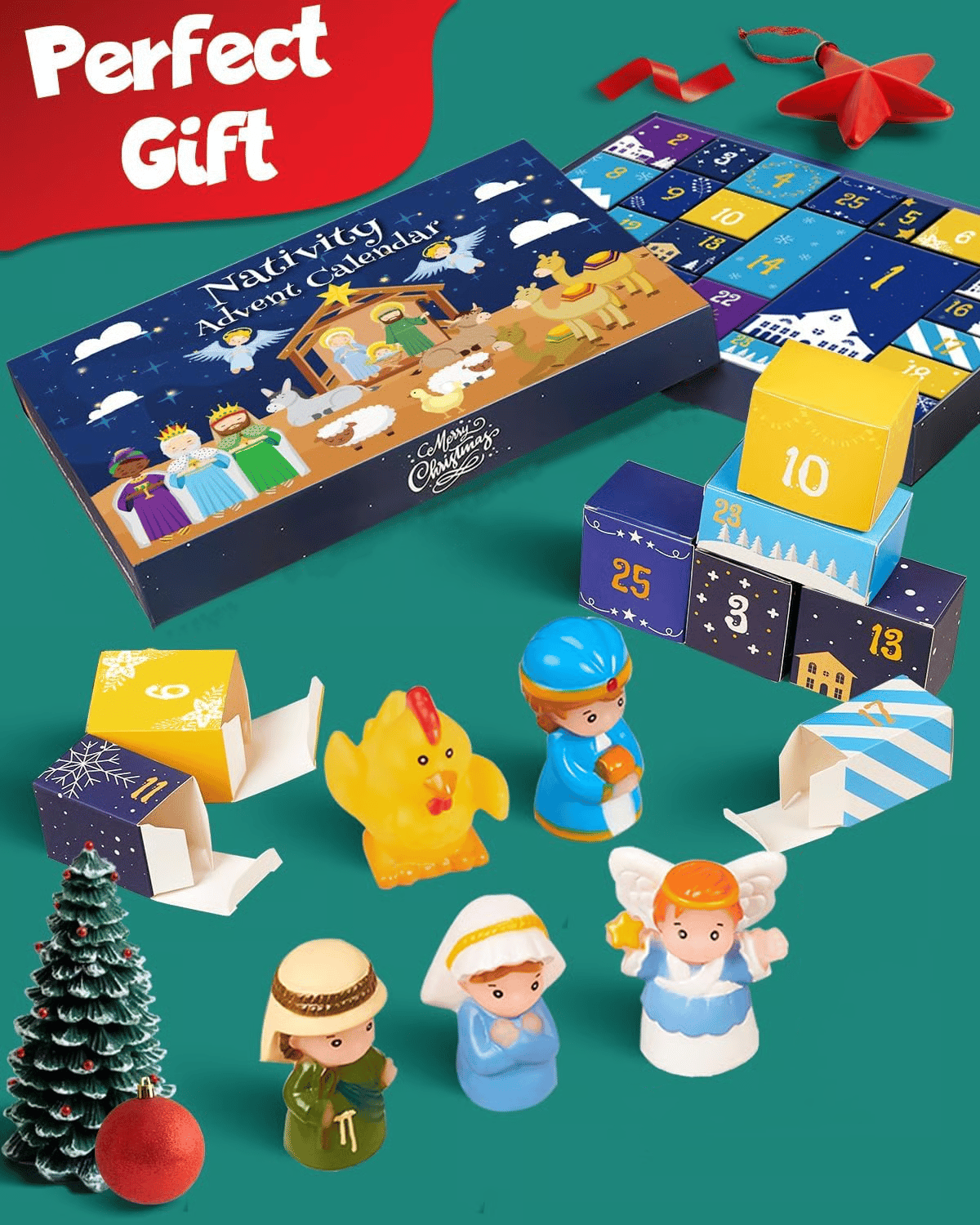 🎄🏆 2026 Nativity Advent Calendar (25pcs) 💯NONTOXIC & ODORLESS
