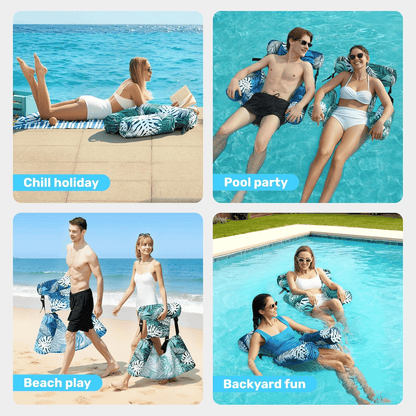 🏖️Inflatable Pool Lounge Chairs for Adults and Children – Relaxing Floating Chairs💦✨