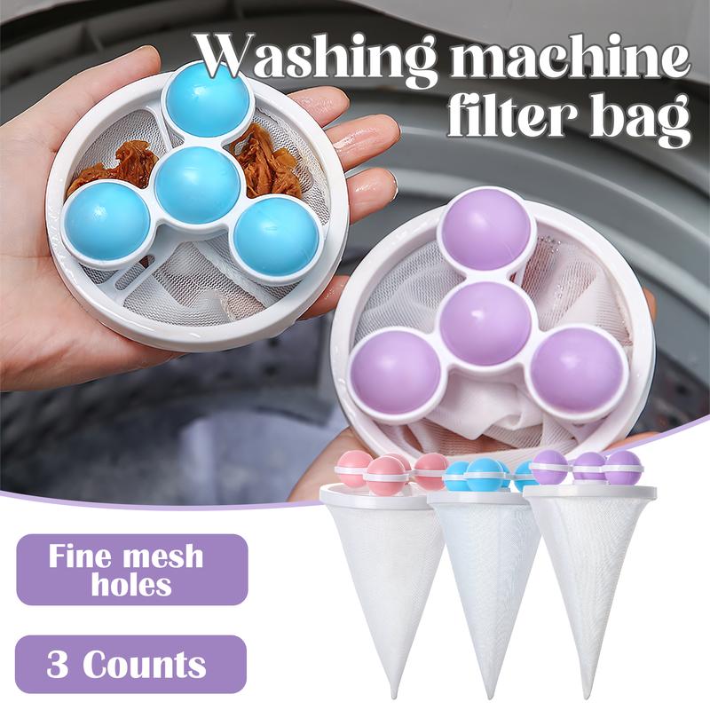 🧼3Pcs Washing Machine Filter Bag