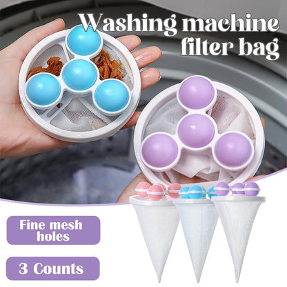 🧼3Pcs Washing Machine Filter Bag