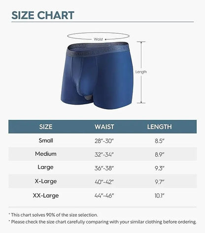 [Father's Day Gift] 🔥Men's Dual Pouch Micro Modal Trunks - 4-Pack Basic 2.5in Spandex Natural Fabric Menswear