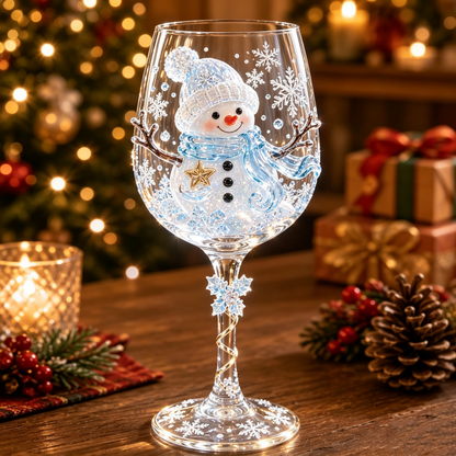 🔥🎁 Christmas 3D Wine Glass Collection Gift Box Set ✨