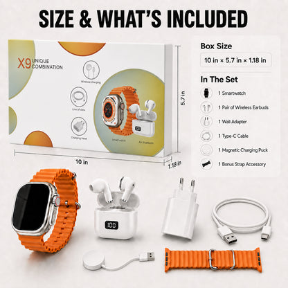 ⌚The 6-in-1 Smartwatch Set – Fitness, Calls & Style