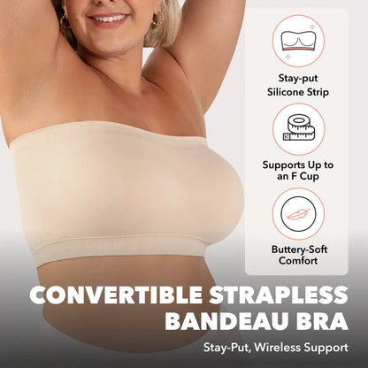 CONVERTIBLE STRAPLESS BANDEAU BRA