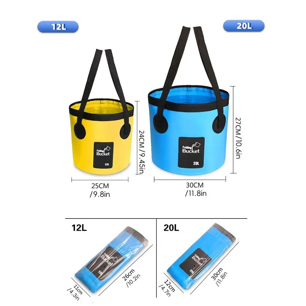 ⏰Limited Stock 60% OFF🧺💦🎣Portable Foldable Water Bucket - Perfect for Fishing, Camping, Traveling!!