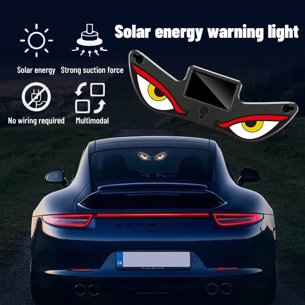 🔥Last Day 49% OFF - Solar Demon Eye LED Car Window Light
