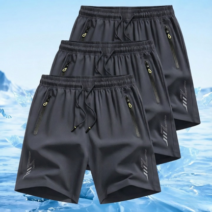 🔥Men’s 3-Pack Lightweight Active Dry-Fit Shorts | Breathable Gym & Lounge Wear with Pockets