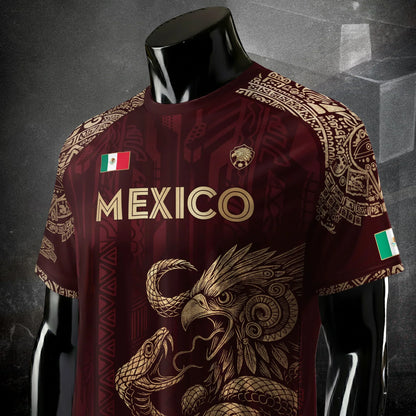 ⚽ 2026 Mexico Burgundy Sports Tee