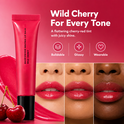💋 Buy 1 Get 1 Free-Glow Reviver Melting Lip Balm – Tinted, Hydrating, Vegan & Glossy Finish