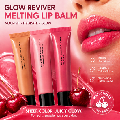 💋 Buy 1 Get 1 Free-Glow Reviver Melting Lip Balm – Tinted, Hydrating, Vegan & Glossy Finish