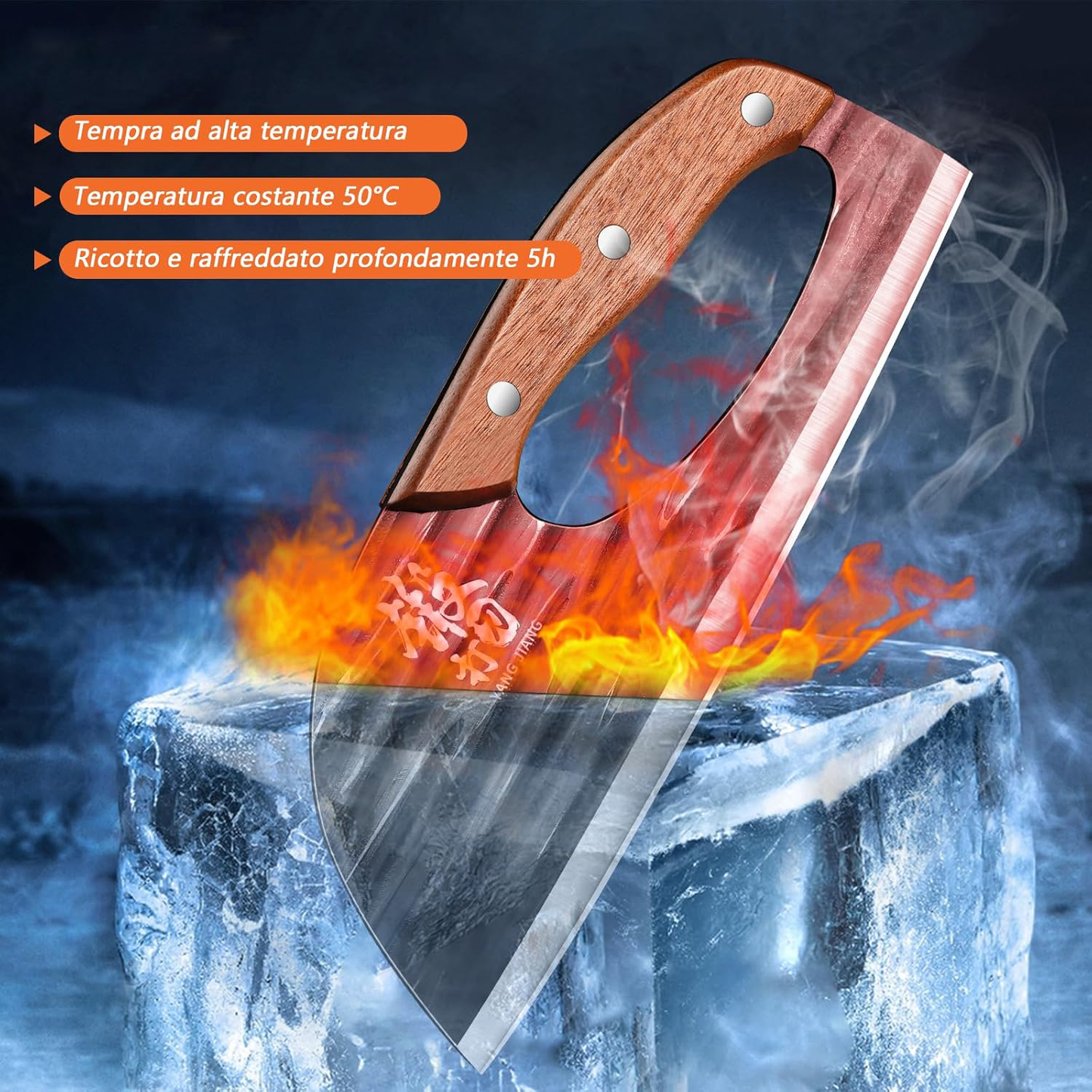 🥩Hand-Forged Effortless Slicing Knife for Meat & Vegetables 🔪