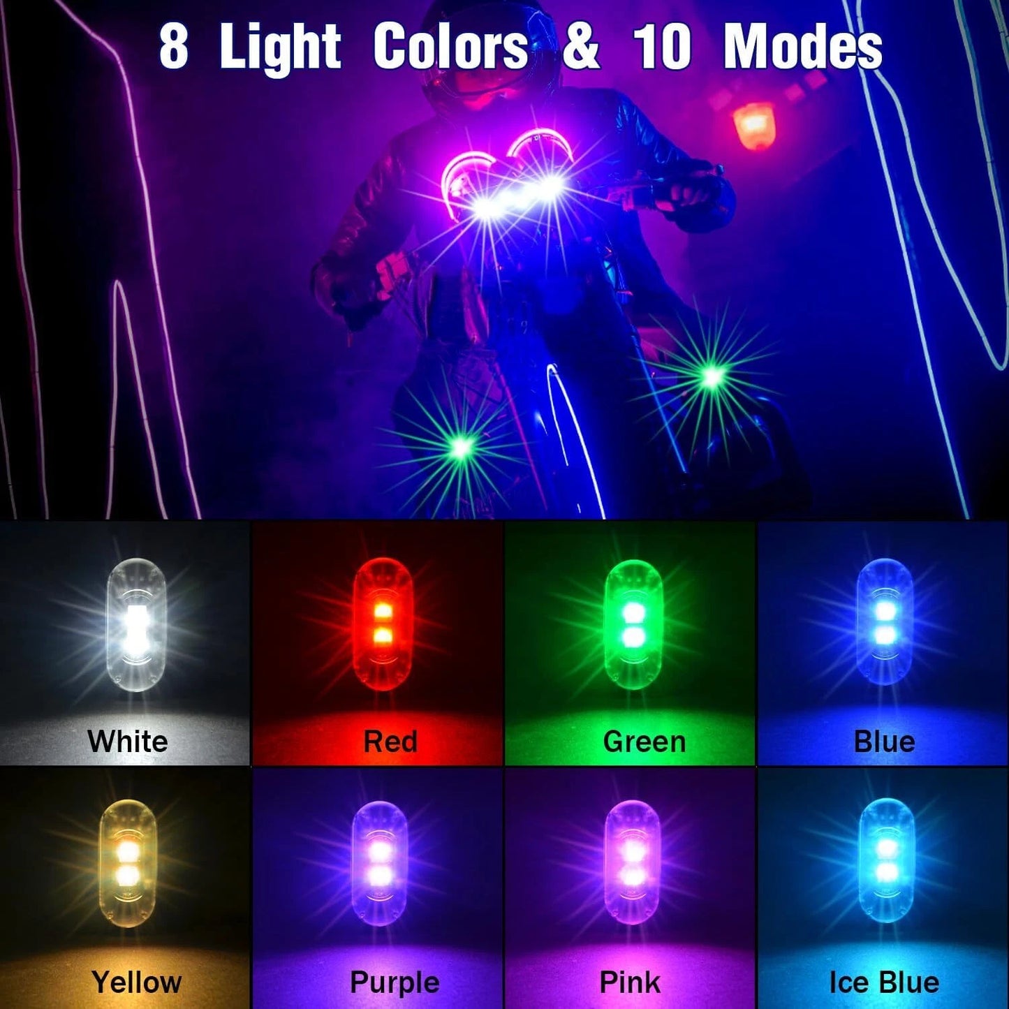 🚨 RGB Led Strobe Warning Lights