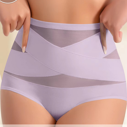 💖Last Day-Buy 2 Get 1 Free💖Plus-Size High-Waist Cross Tummy Control Panties