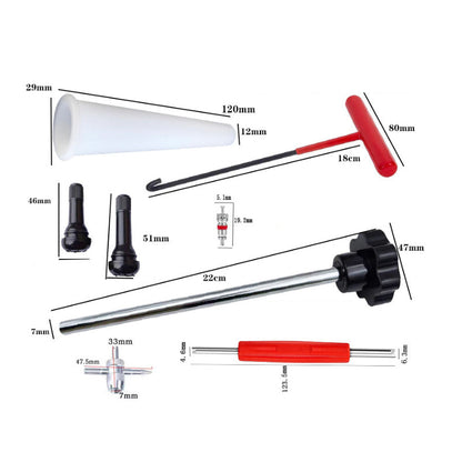 ⏰Quick Change Car Tire Valve Tool Kit