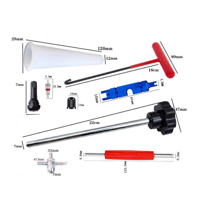 ⏰Quick Change Car Tire Valve Tool Kit