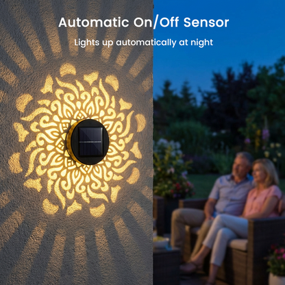 🌞 49% OFF🎁Solar Mandala Light – Stunning Pattern Projection, 2-in-1 Floor & Wall Design & IP65 Waterproof Auto On/Off 🌿