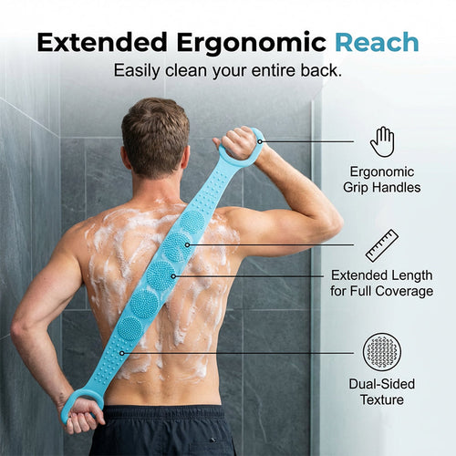 🔥Limited Time Promotion 50% OFF🔥Dual-Sided Silicone Back Scrubber
