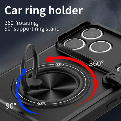 Mecha Push Window iPhone Case – Magnetic Ring Holder, Military-Grade Shockproof Cover