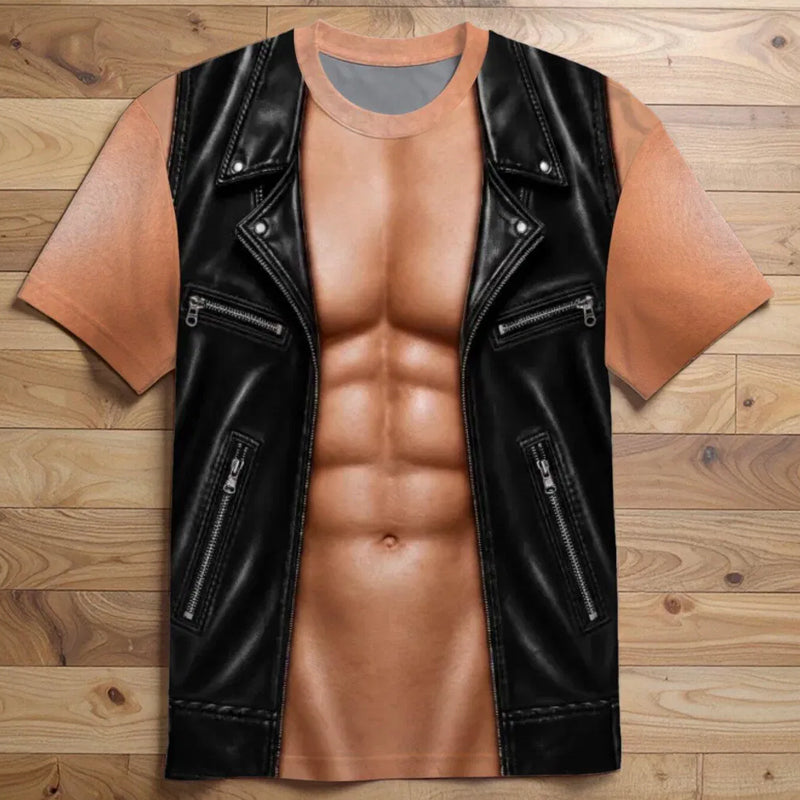 Funny Muscle T Shirt for Men,Too Hot To Handle Summer Vacation Gift