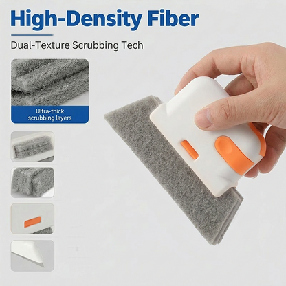 3-in-1 Window Track Deep Cleaning Tool – Scrub, Brush & Clean Tight Gaps