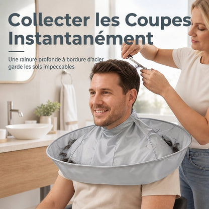 🧔 Reusable Barber Cape – Waterproof Hair Catcher Bib, Large Coverage for Salon & Household Cuts