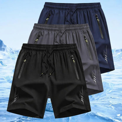 🔥Men’s 3-Pack Lightweight Active Dry-Fit Shorts | Breathable Gym & Lounge Wear with Pockets