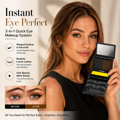3-in-1 Eyeliner & Lash Stamp Kit – Wing, Bottom Lashes & Liner, Waterproof, Beginner-Friendly