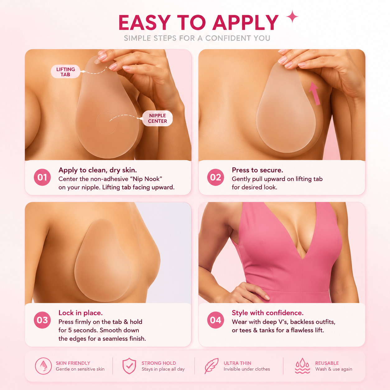 ⬆️ The Lifting Nipple Cover – Instant Lift, Invisible Feel