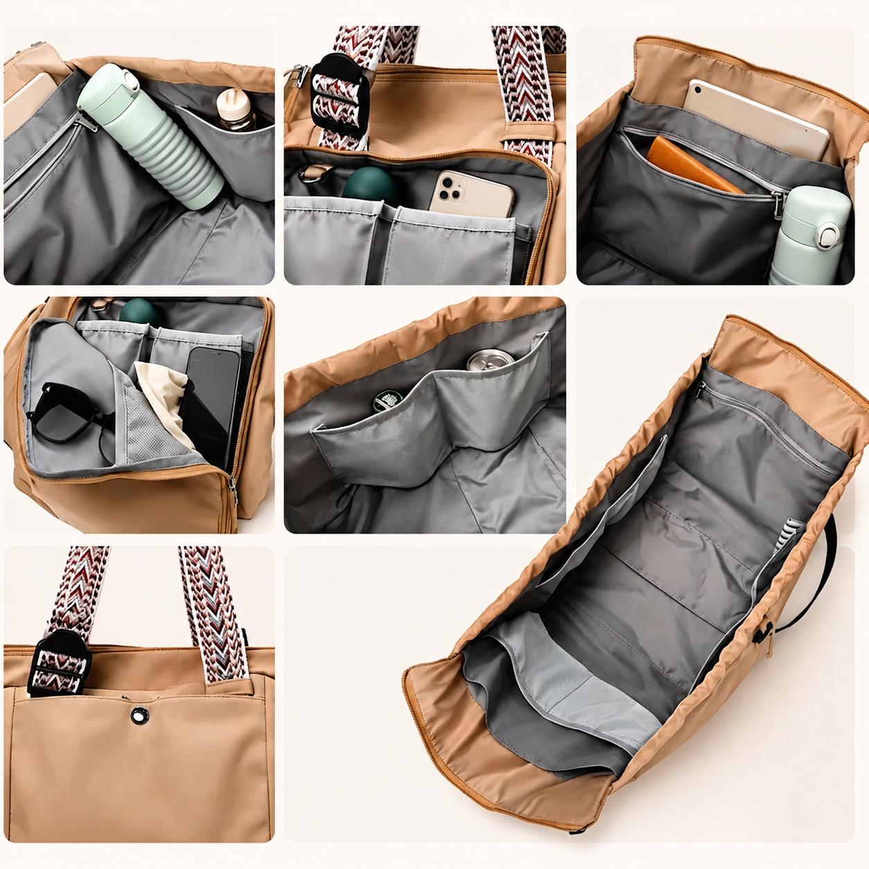 👜 The Ultimate Everyday Tote – 15 Pockets, Work & Diaper Ready