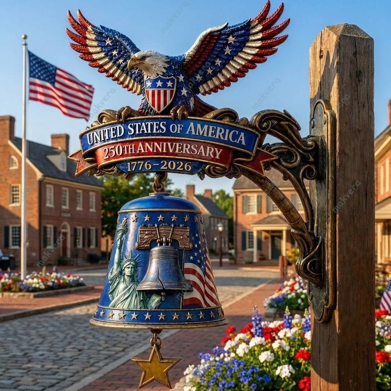 🔥Last Day 49% OFF🔥USA 250th Anniversary Patriotic Wall Bell