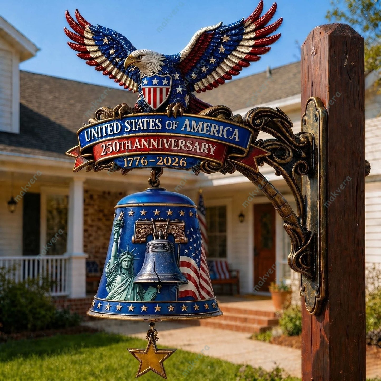 🔥Last Day 49% OFF🔥USA 250th Anniversary Patriotic Wall Bell