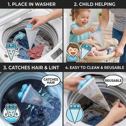🧼3Pcs Washing Machine Filter Bag